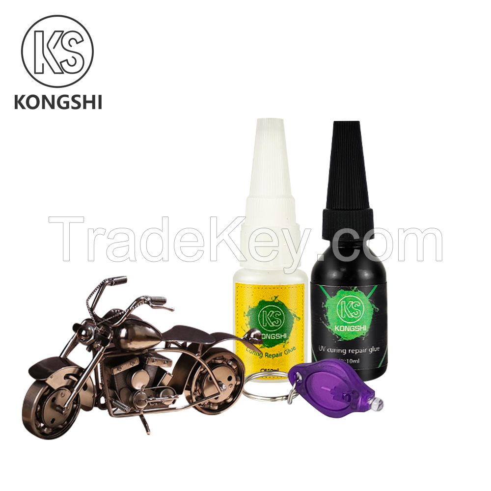 hot sales high quality UV Glue Strong Metal Crystal Glass Wood Ceramic Transparent glue and universal quick drying glue set