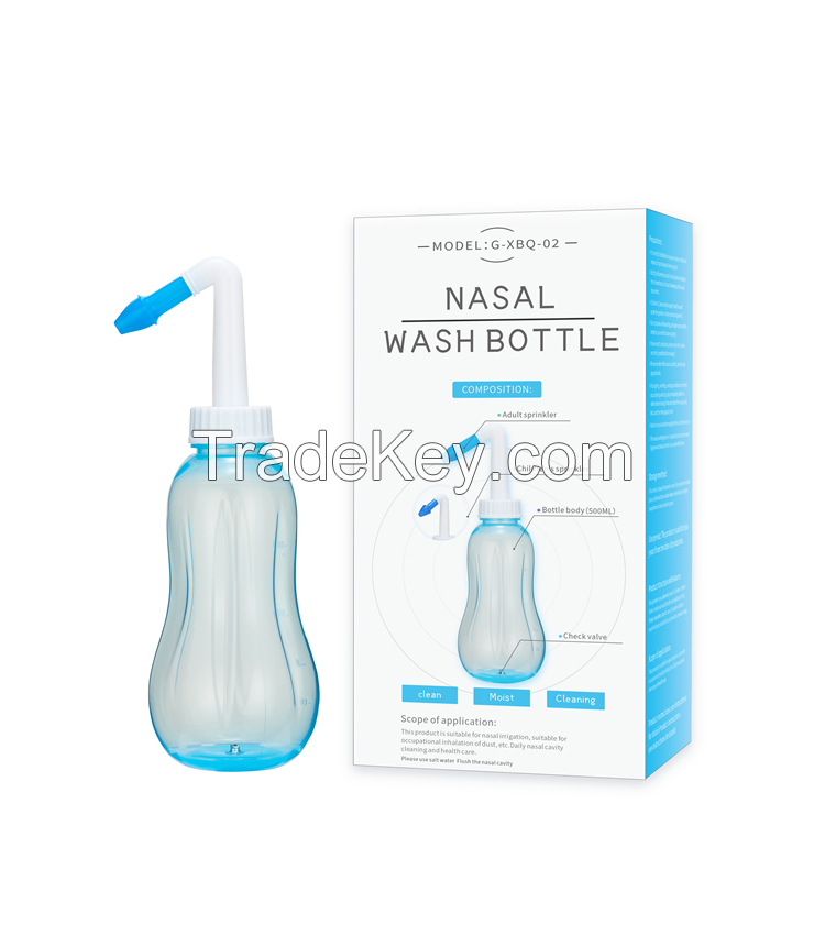 Nasal irrigator, nasal wash, nasal wash pot, 500ml nasal wash bottle w