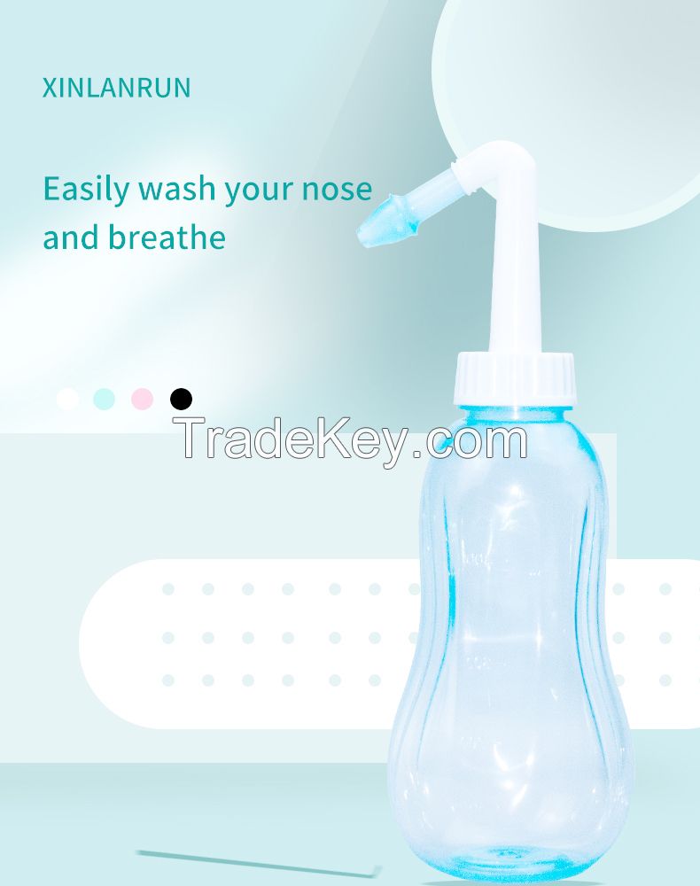 Nasal irrigator, nasal wash, nasal wash pot, 500ml nasal wash bottle w