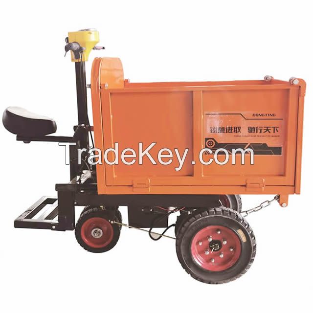 Mini Electric Hand-pushing Construction Site Brick Cart Mining Tipping Trolley For Sale