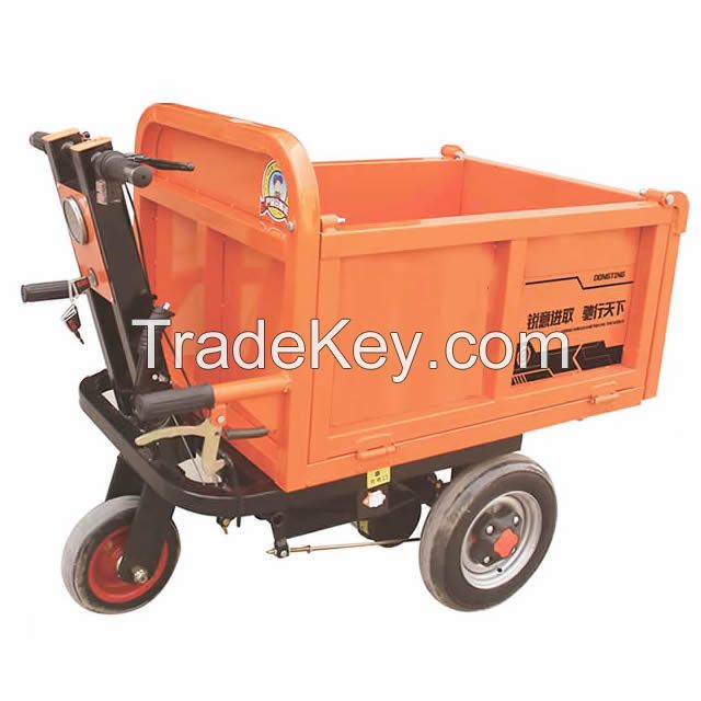 Mini Electric Hand-pushing Construction Site Brick Cart Mining Tipping Trolley For Sale