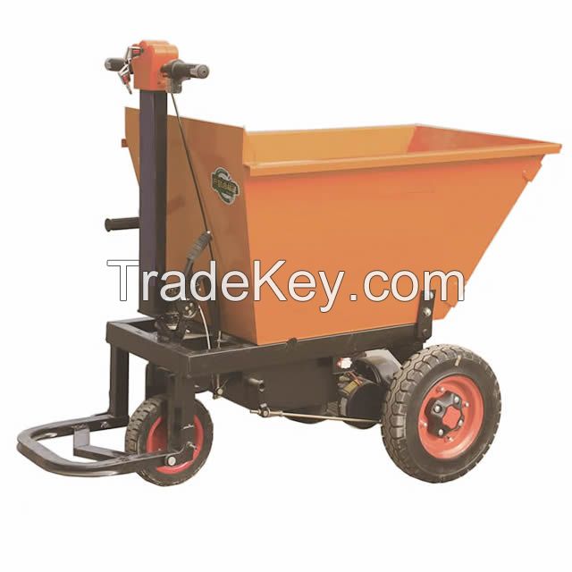 Mini Electric Hand-pushing Construction Site Brick Cart Mining Tipping Trolley For Sale