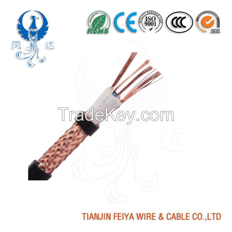 H05VVC4V5-K PVC Control Cable with Copper Braiding, Oil Resistant