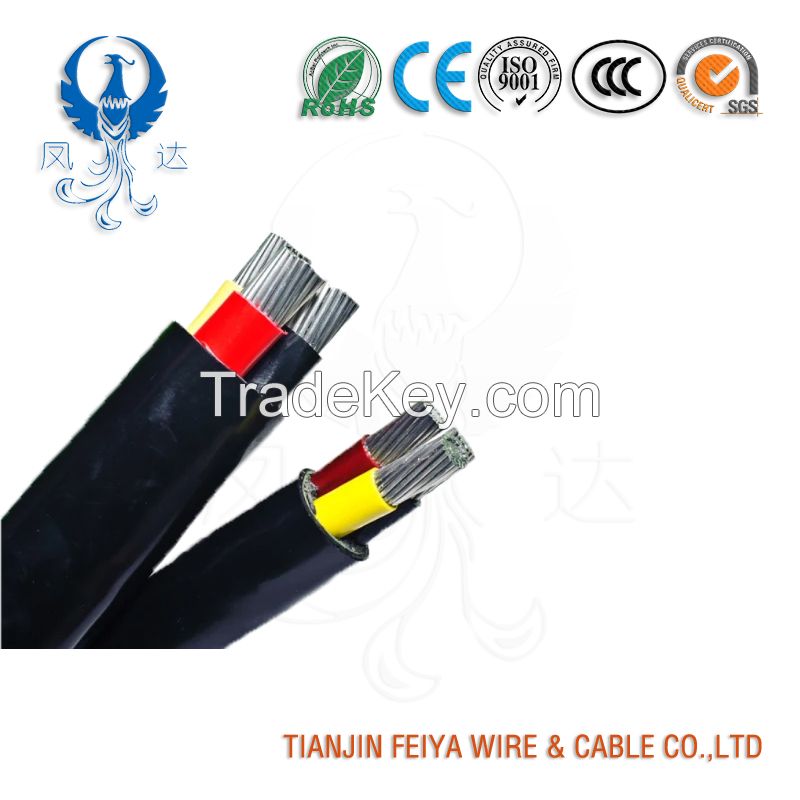 Feiya 0.6/1kv XLPE Insulated PVC Sheathed Power Cable Yjv/Yjlv/Yjv22/Yjlv22