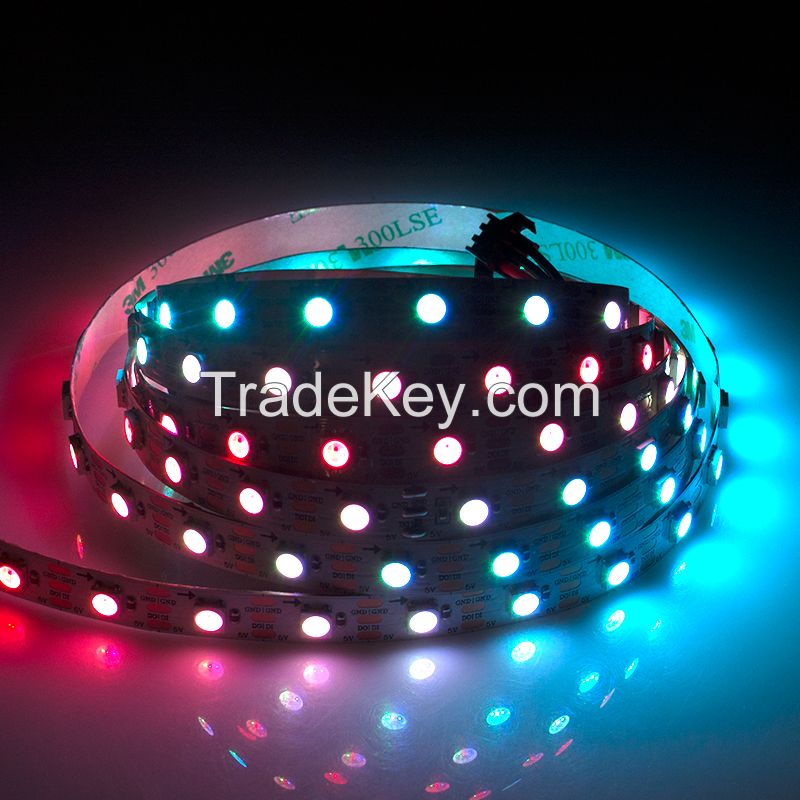 Hot sales widely used LC8812B 5050RGB LED light strip 60 LED with IC built-in and beautiful colors