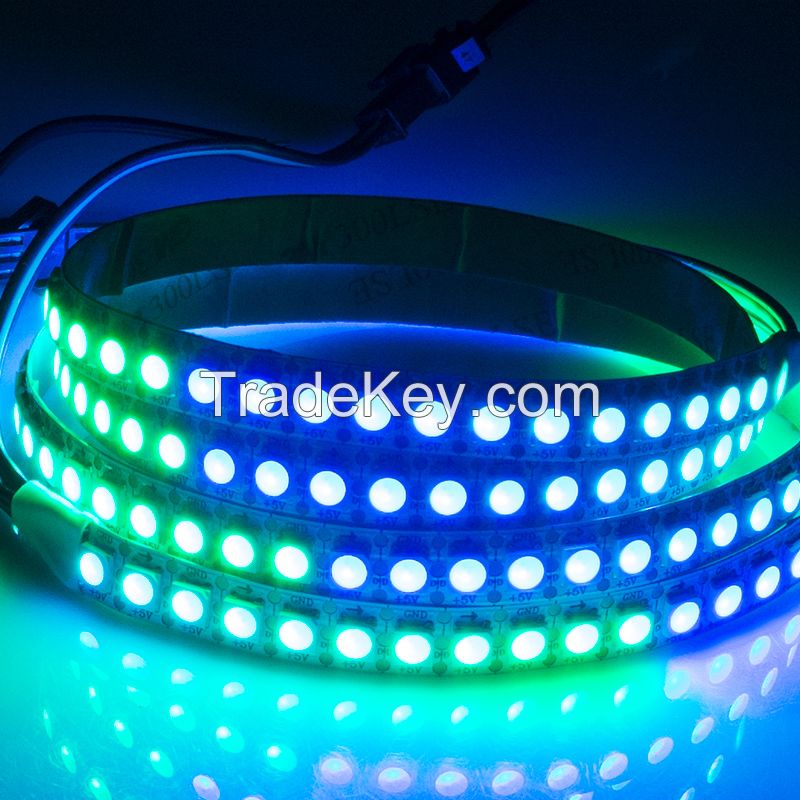 Hot sales widely used LC8812 5050RGB LED light strip 144LED with IC built in and beautiful colors