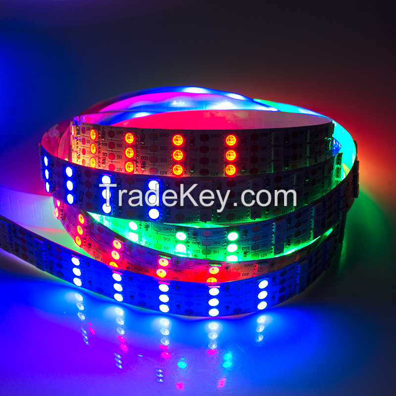 Home led light strips 5050 rgb digital colors LC8808B 12v outdoor holiday christmas 30 60 144 leds decoration