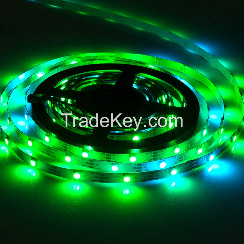 Wholesale Smart Cheap Flex 5V Outdoor Flexible LC8812 5050 SMD RGB Waterproof Led Strip Lights