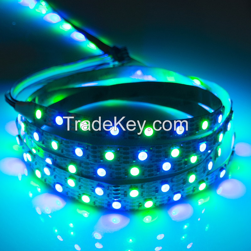 Factory addressable colorful RGB led light IC built in SMD5050 digital led strip LC8808 60led 60pixels led strip