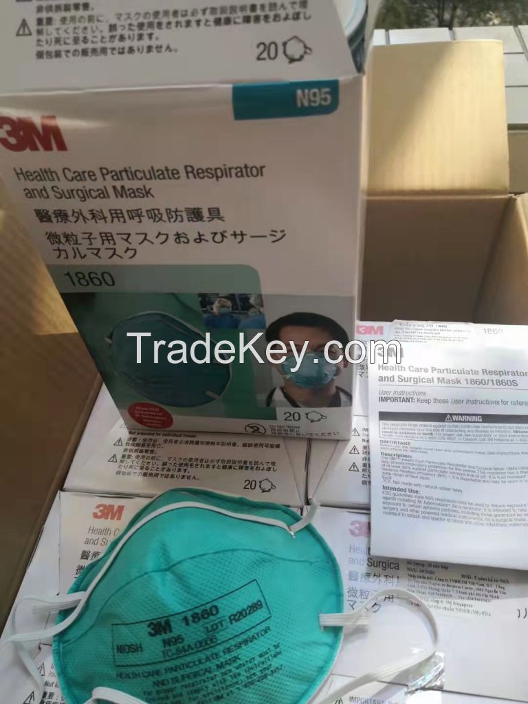  3M 1860 Healthcare Respirator N95 Green