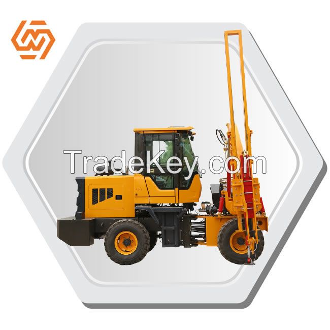 High Quality Pile Driver Highway Guardrail Pile Driver Machine Hydraulic Road Machinery for Road Construction Engineering