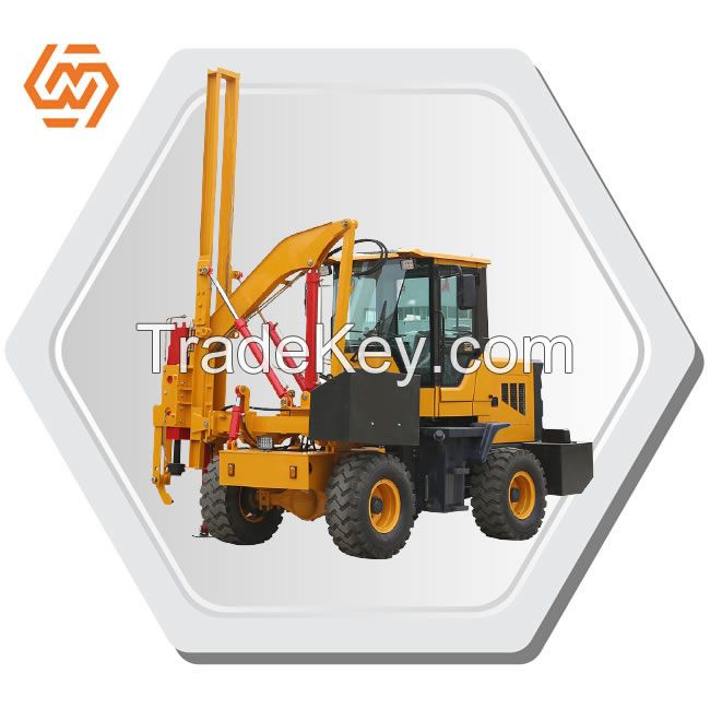 High Quality Pile Driver Highway Guardrail Pile Driver Machine Hydraulic Road Machinery for Road Construction Engineering