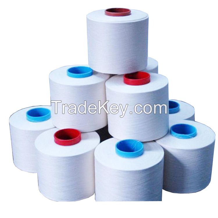 Factory supply 100% spun polyester yarn high tenacity ring spun polyester yarn