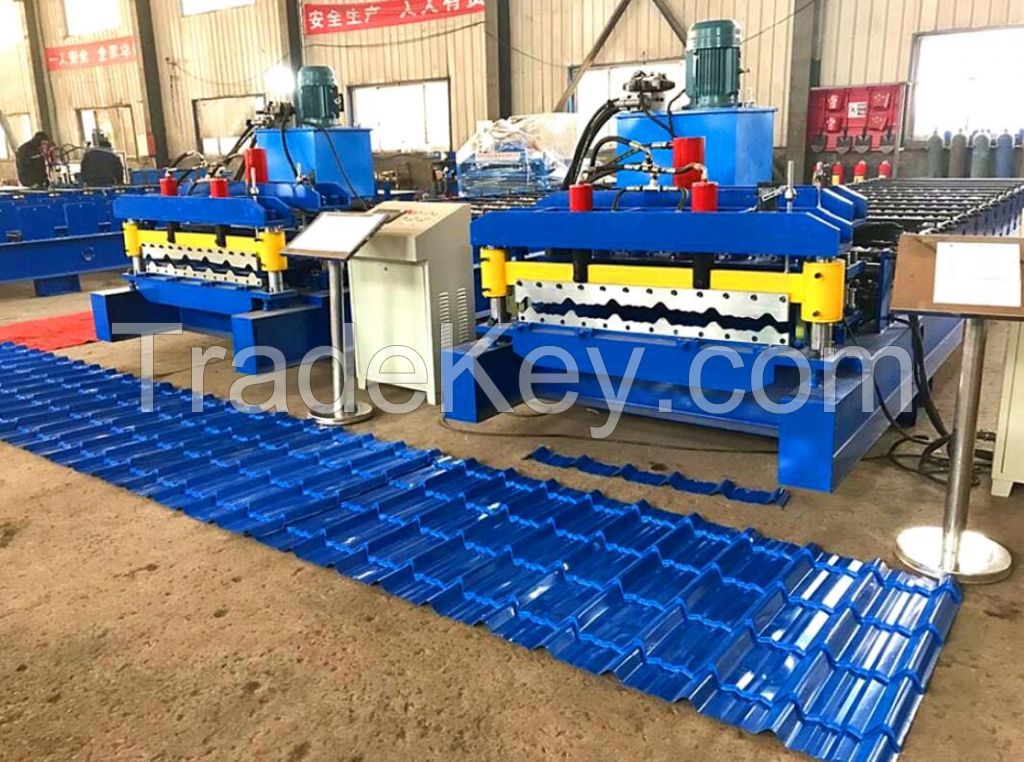 Steel Glazed Roof Tile Making Machine