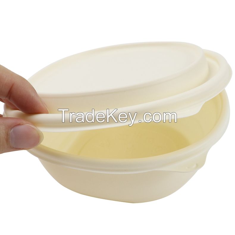 Ecological Lunch Boxes  Disposable biodegradable food packing corn strach biodegradable food container