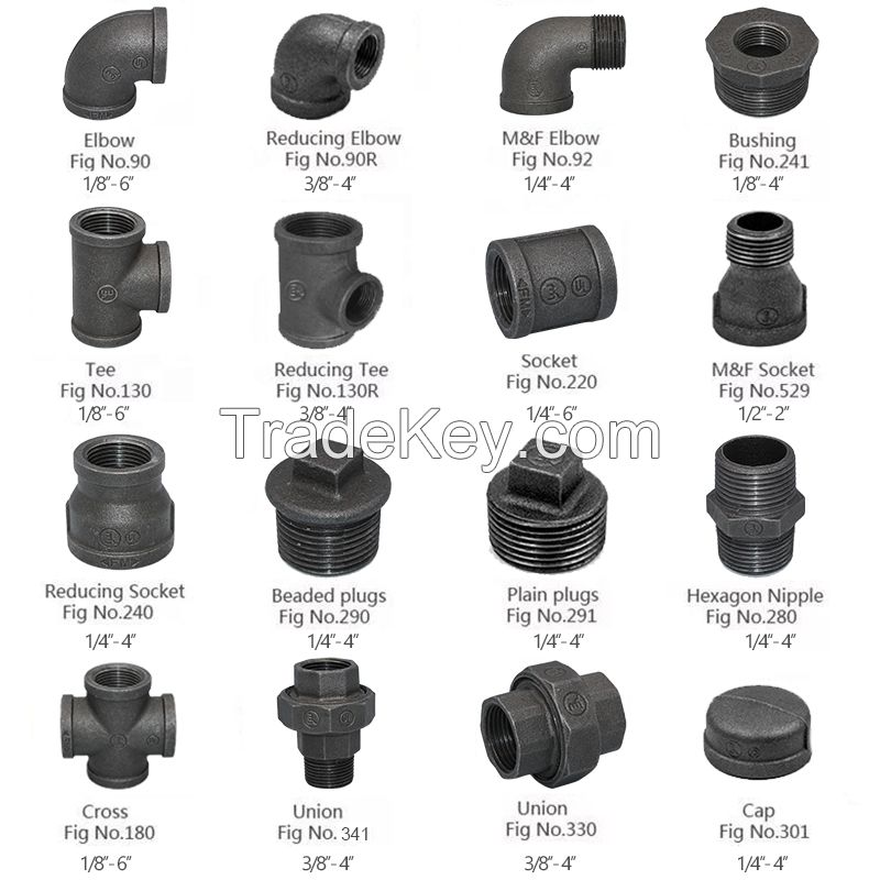 malleable iron pipe fittings