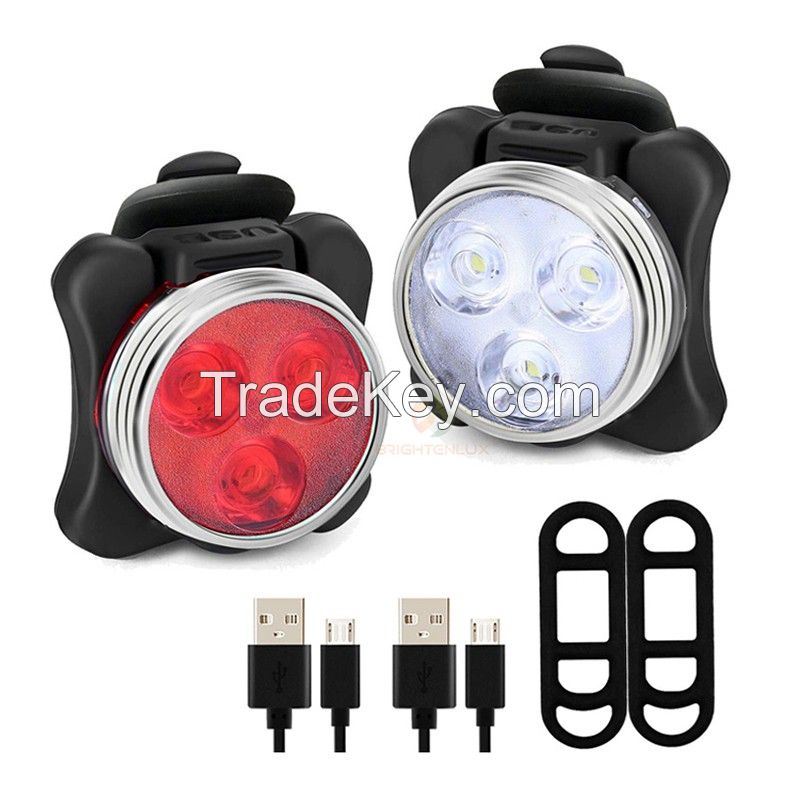 Rechargeable Bike Light Set