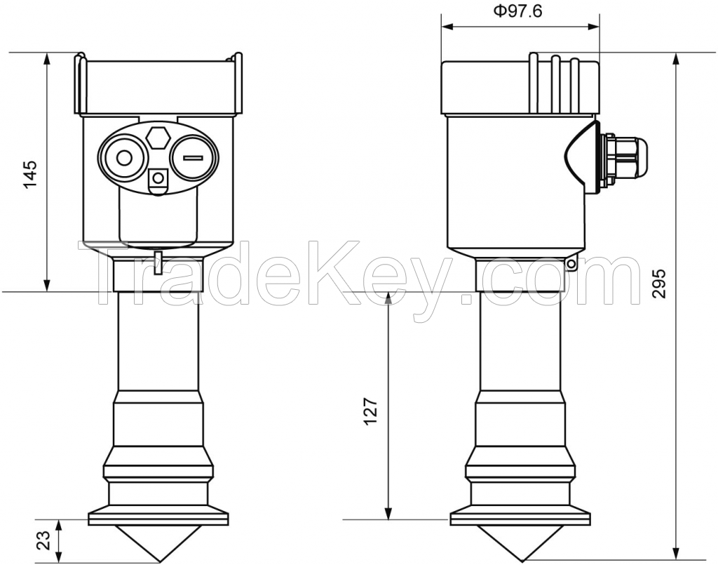 UVRL-31 Sanitary Antenna Radar Level Meter