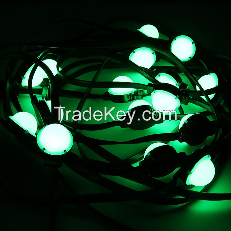 40mm dmx outdoor 6led smd3535 rgb pixel led string light for building