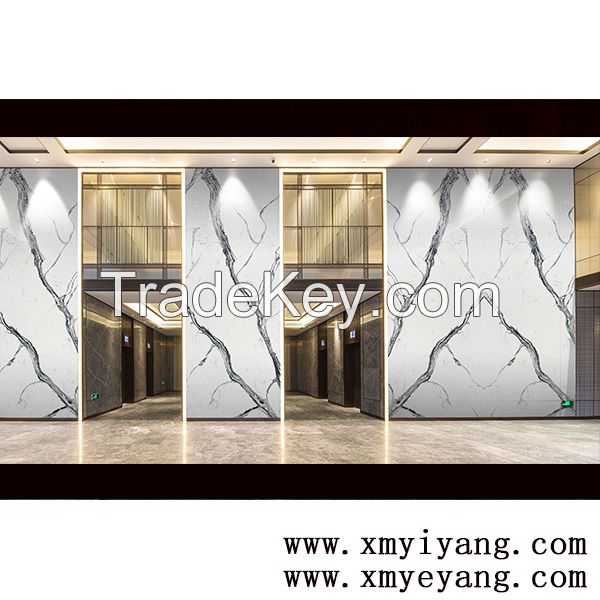 New calacatta quartz water flow pattern artificial quartz slab wholesale