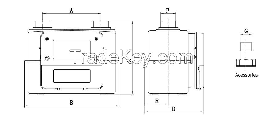 Residential IC Card Ultrasonic Gas Meter