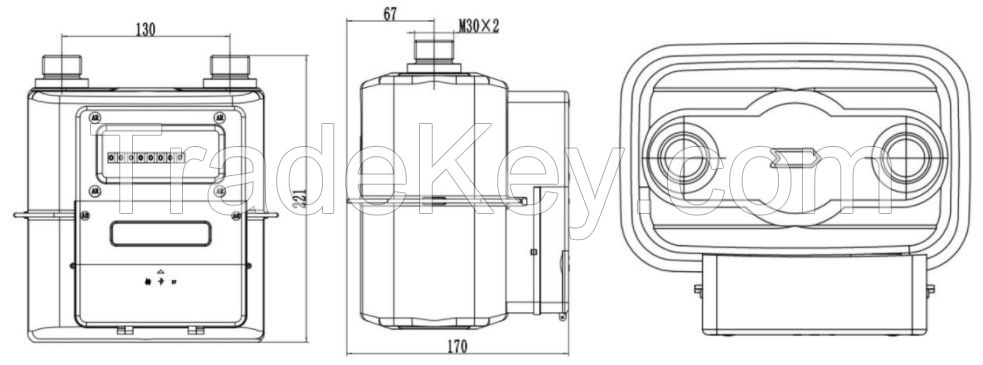 Contactless IC Card Smart Gas Meter