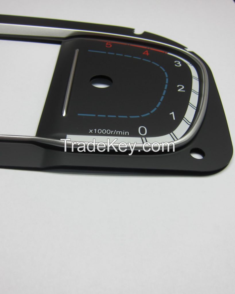 Custom OEM New automotive meter dial design custom silk screen printing auto dashboard and tachometer dial