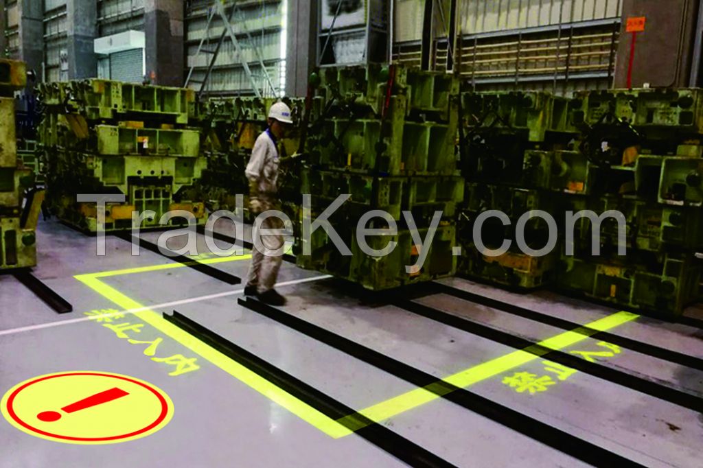 Custom warehouse workshop warning sign safety guide sign gobo  light projector