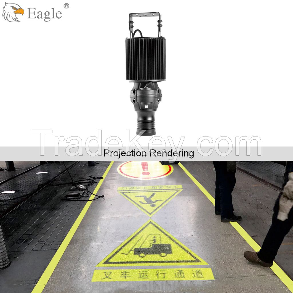 Custom warehouse workshop warning sign safety guide sign gobo  light projector