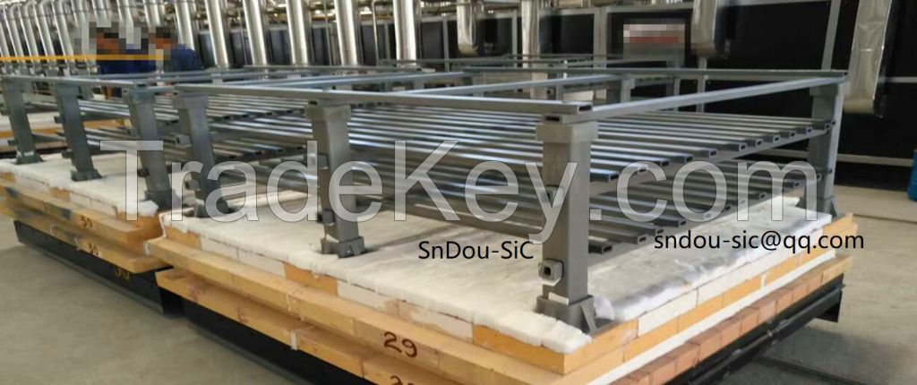 China SiC RSiC NSiC SiSiC beams plates burner nozzles tubes crucibles by Tangshan SnDou SiC Ceramics