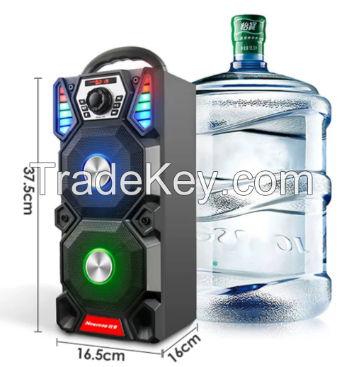 Portable wireless Bluetooth speaker waterproof outdoor party high power dynamic music subwoofer stereo dual audio computer speaker
