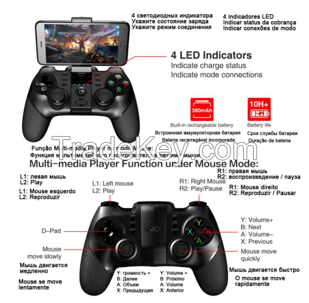 Bluetooth-compatible Wireless trigger joystick mobile gamepad Bluetooth trigger controller PC mobile smartphone gamepad controller 