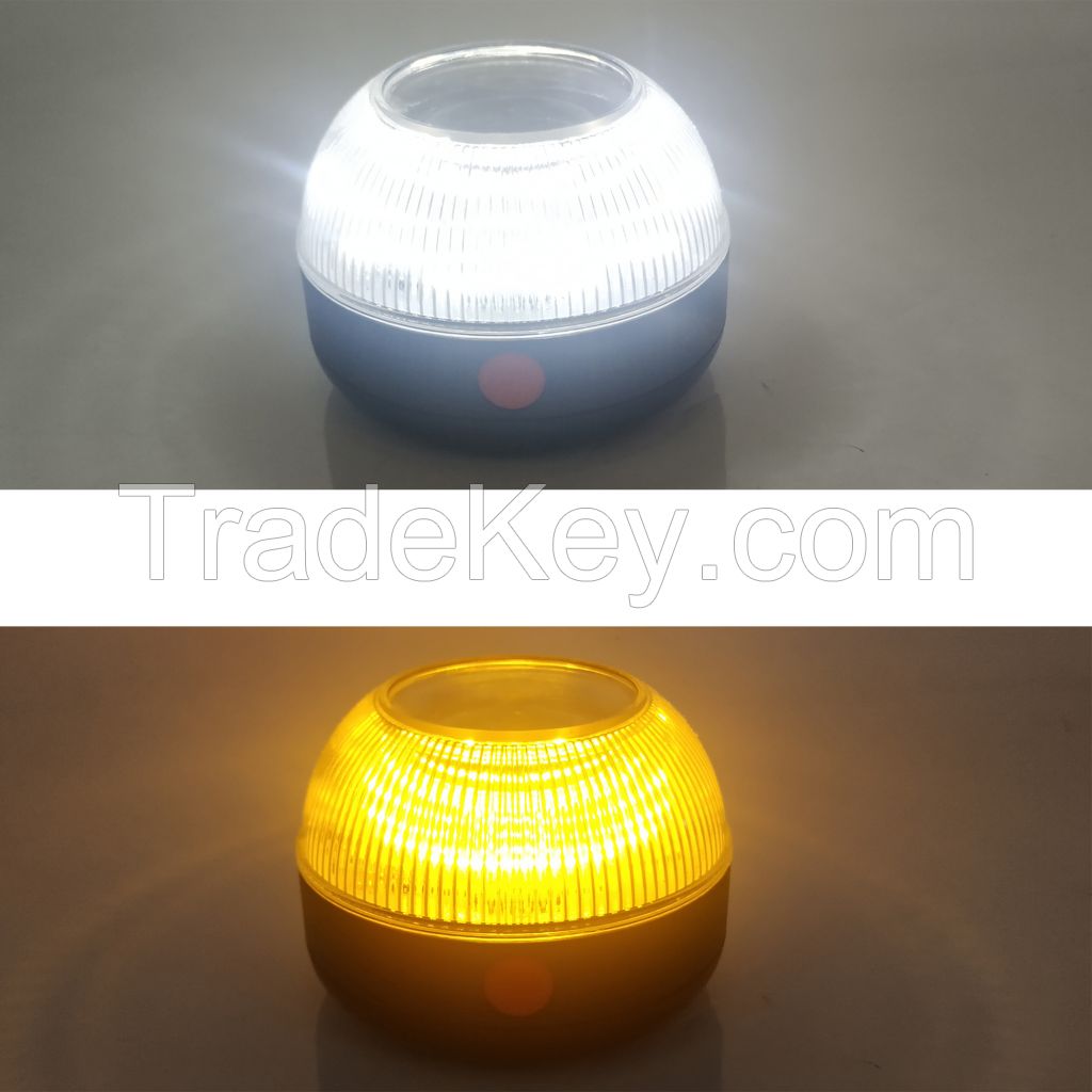 small round led warning camping lights led warning lights magnetic wireless warning led strobe light magnetic