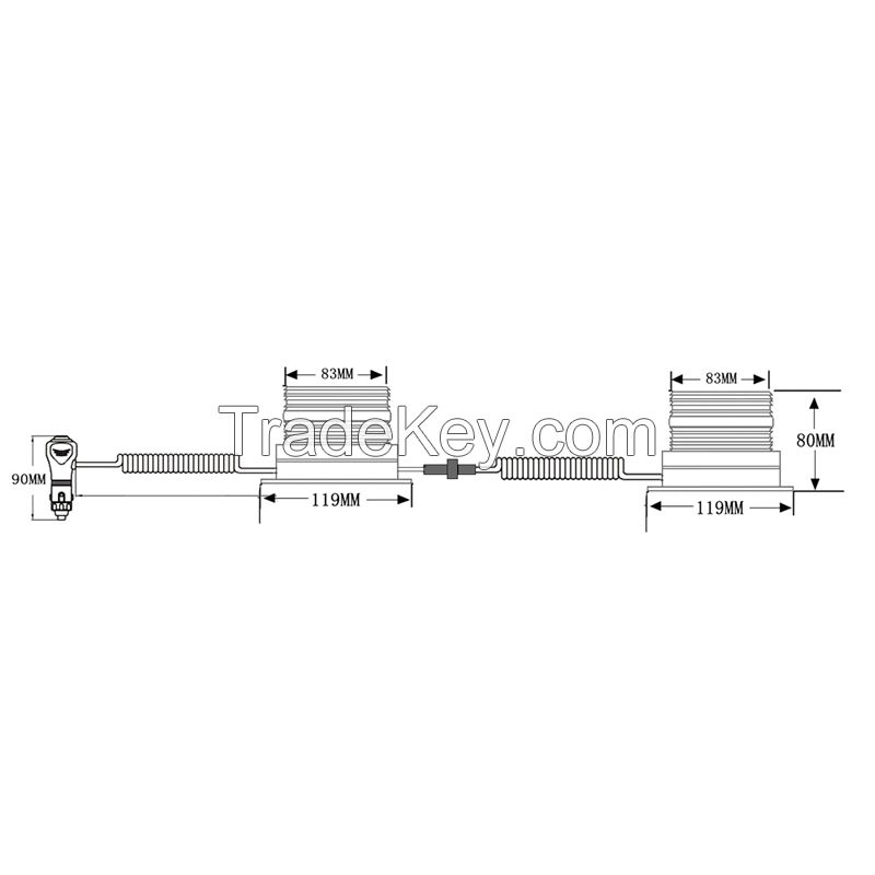 Led Warning Lamp 12-24v Flashing alternating strobe long life span with magnet