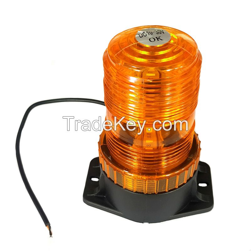 Auto Lighting System Beacon Lamp DC10-30V Forklift Truck Led Strobe Light for Vehicles Yellow White Red Blue