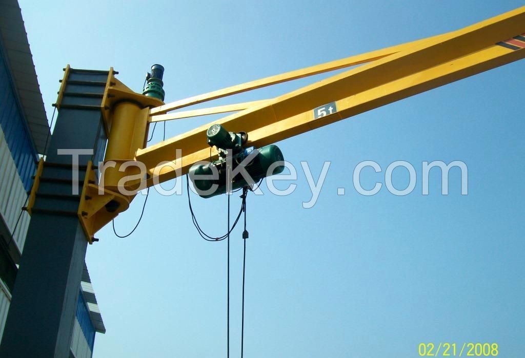 Good quality 5t BZD model electric revolving pillar Jib Crane