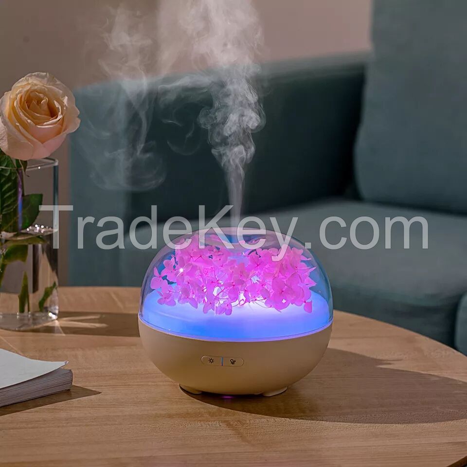 180ml Flower Aroma Diffuser For Home USB Air Humidifier Ultrasonic Mis