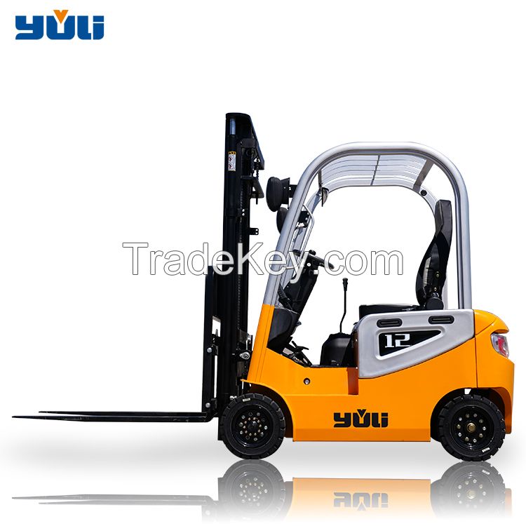 Factory wholesale 1.0 ton 1.5 ton electric forklift for sale good quality and low price longtime using