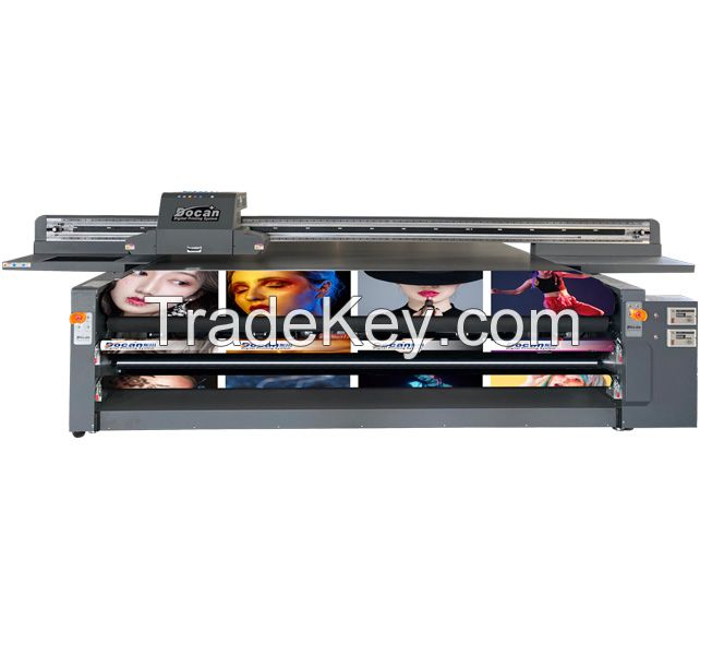 H3000RM UV Roll To Roll and flatbed printer , uv roller and flatbed printing machine