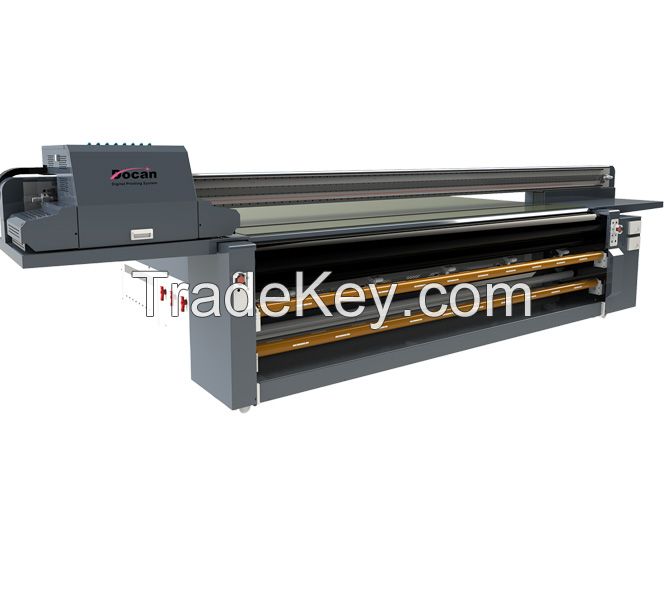 H3000RM UV Roll To Roll and flatbed printer , uv roller and flatbed printing machine