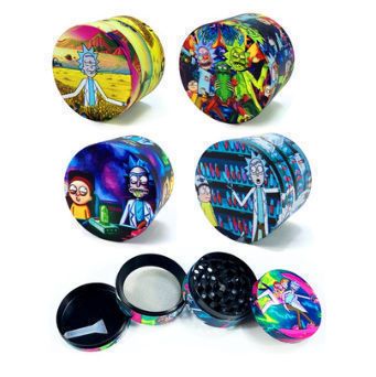 Wholesale printed pattern tobacco grinder smoking grinder herb grinder gift