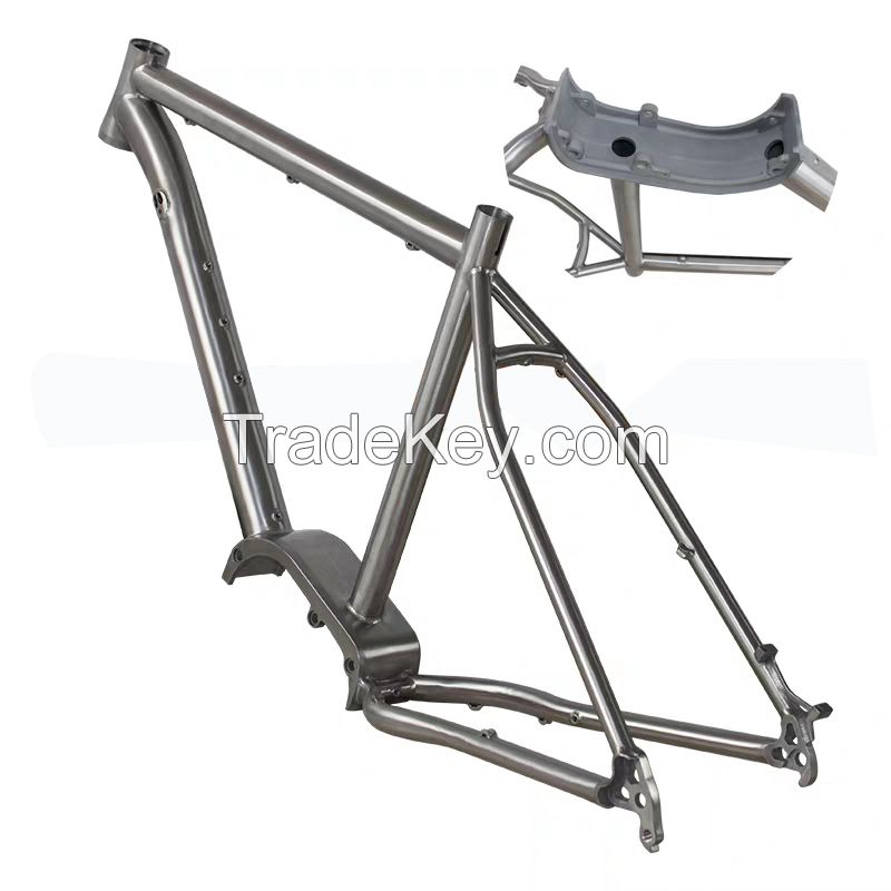 Titanium Bafang G510 Motor Ebike Frame