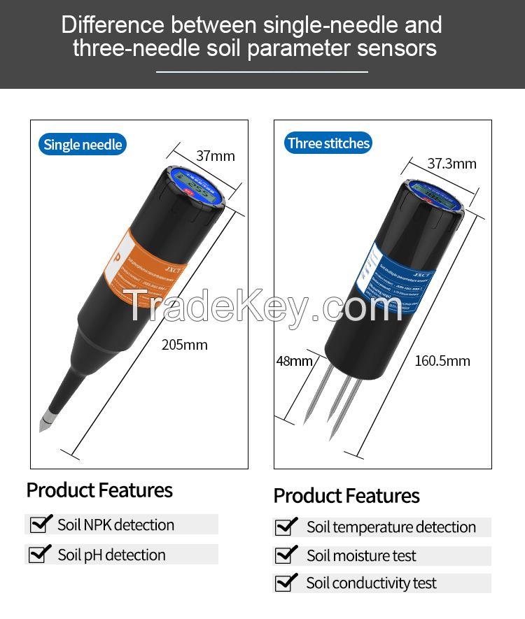 [JXCT] Digital Soil Meter Portable Soil Nutrient Sensor/ Soil Water Meter/ Soil Moisture Gauge