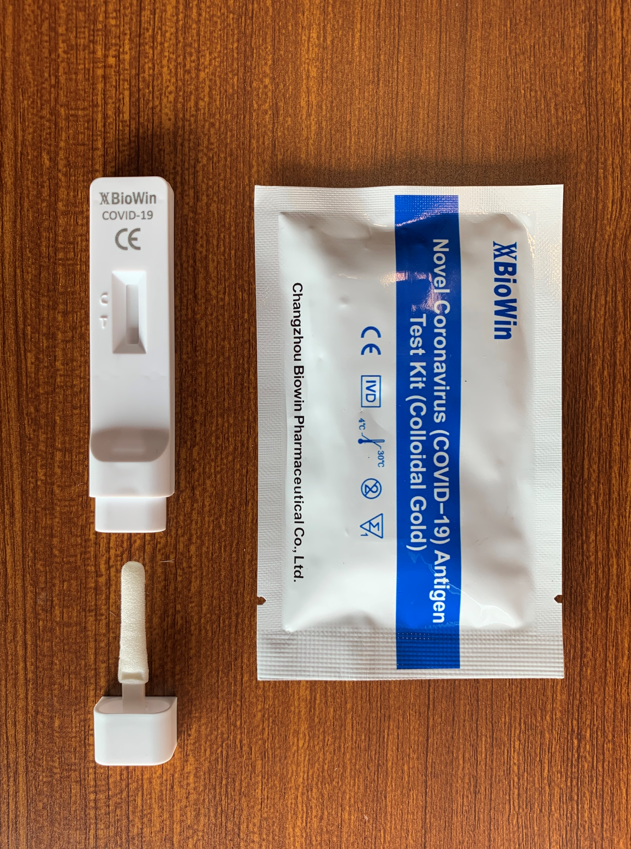 Bfarm list CE approved One step saliva antigen Covid-19 rapid test kit home use self testing