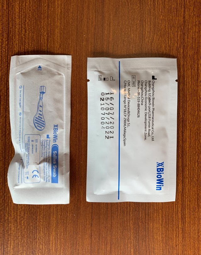 Lollipop Saliva test(COVID-19) painless disposable medical antigen rapid test kit lollipop saliva test for 1 person