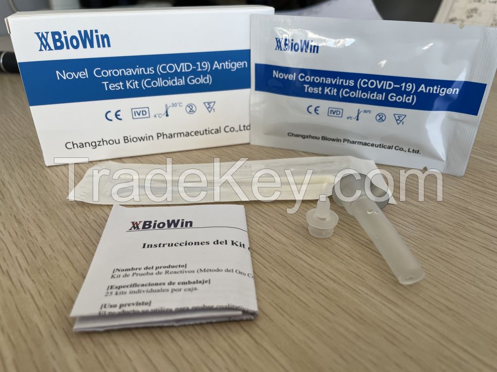 Factory Price of Nasal Swab Saliva Lateral Flow Rapid Test Kit Colloidal Gold Antigen Rapid Test Kit