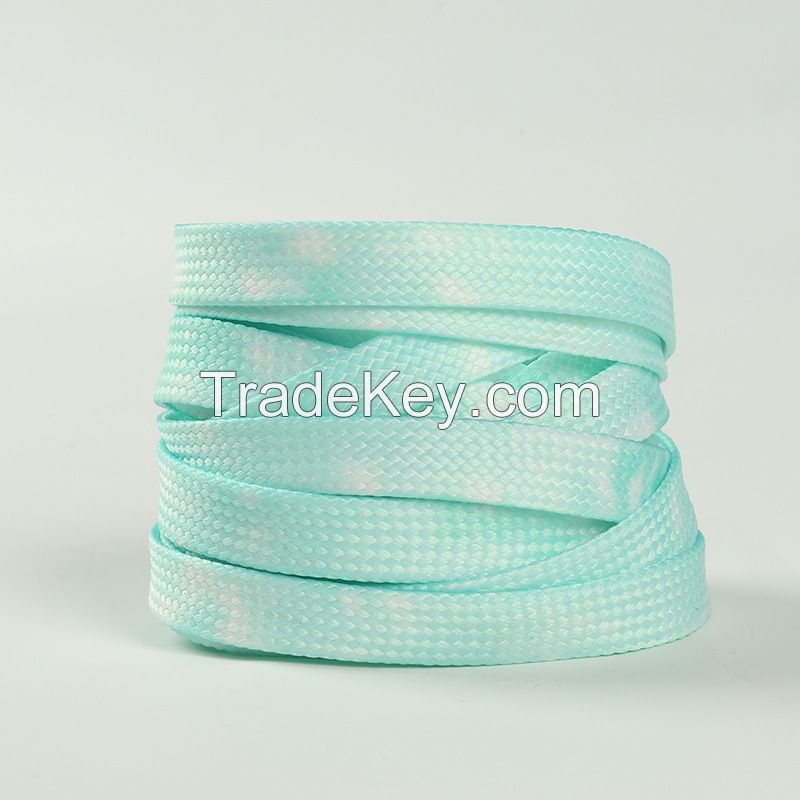 Flat Shoelaces Shoestring Made of Polyester, Colored by Thermal Transfer Good Wear-resistant