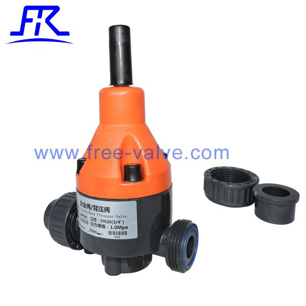 UPVC PVDF PVC Back Pressure Safe Relief Valve