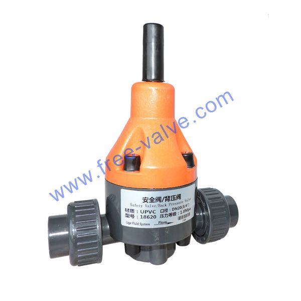 UPVC PVDF PVC Back Pressure Safe Relief Valve