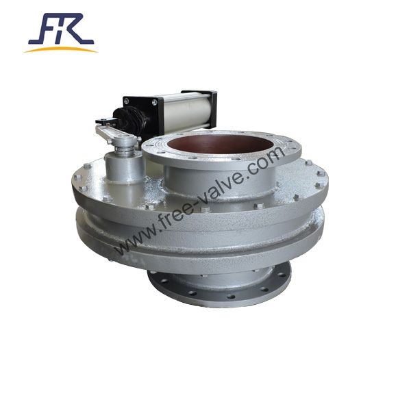 Pneumatic Ceramic Rotary Double Disc Gate Valve